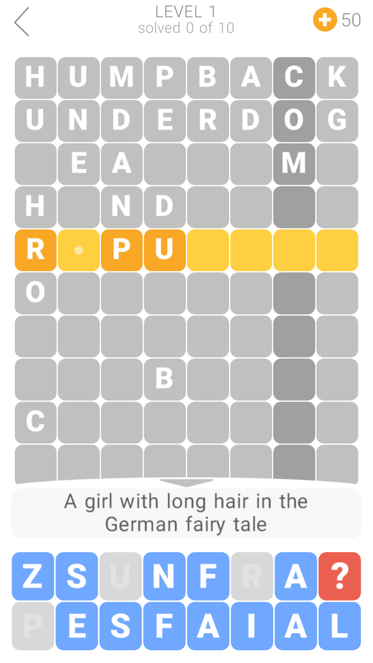 Word Tower Crosswords screenshot