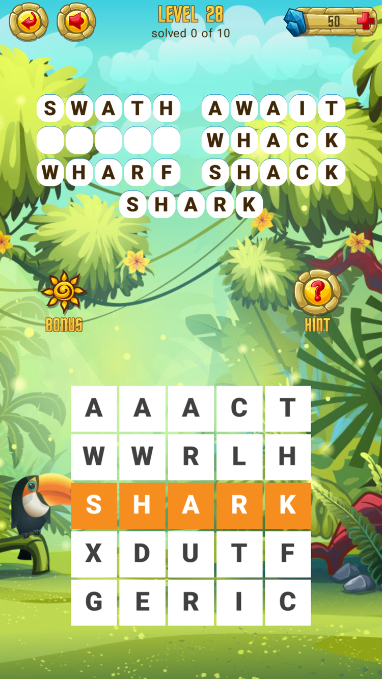 Word Treasure Puzzle screenshot